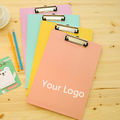 Plastic A4 paper PP office writing clipboard flat clip